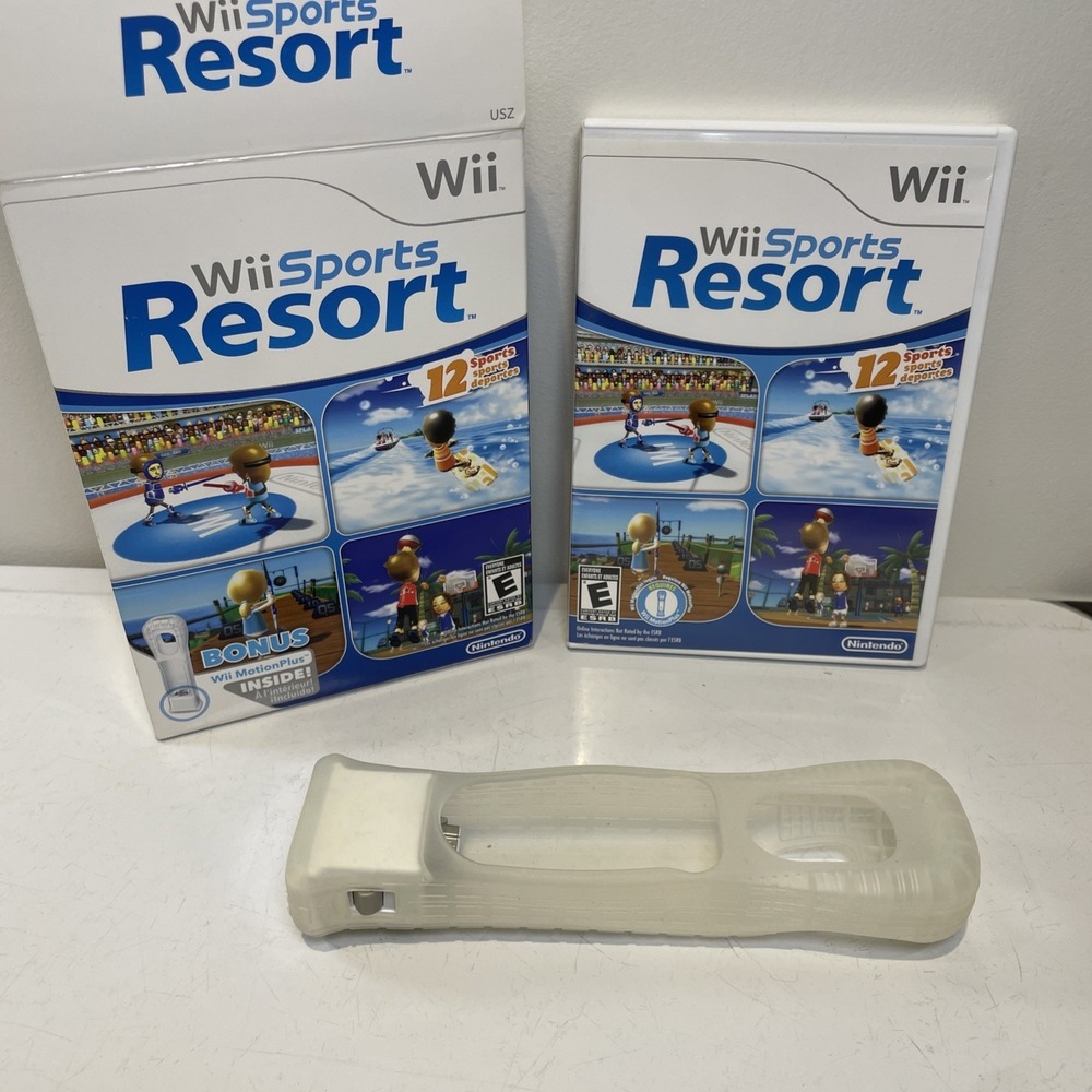 Wii Sports Resort Big Box with Bonus Motion Plus (Nintendo Wii, 2009) CIB